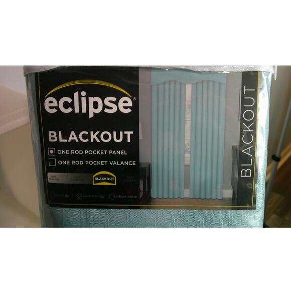 Eclipse Blackout Curtain - Kendall Slate 42" x 63" - Picture 1 of 7